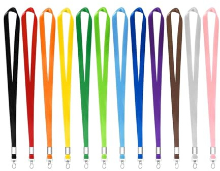 13 PCs Lanyard Mit Clip Neck Trägern Lanyards School Office Supplies Für Namen Badge Lanyards Hals Mit Clip Black School Office Supplies