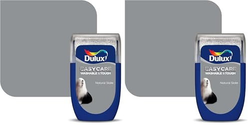 Dulux Easycare Washable & Tough Tester Paint, Natural Slate, 30 ml (Pack of 2)