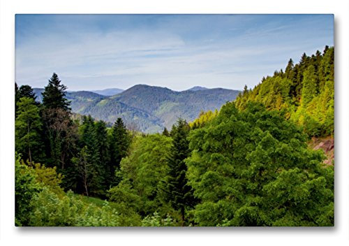 Premium Textil-Leinwand 90 x 60 cm Quer-Format Schwarzwald-Panorama | Wandbild, HD-Bild auf Keilrahmen, Fertigbild auf hochwertigem Vlies, Leinwanddruck von Ursula Di Chito