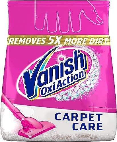 Vanish Gold Oxi Action Upholstery & Carpet Cleaner, Stain Remover Powder for Large Area Cleaning, 650g | Removes 3x More Dirt & Pet Hair vs Vacuuming Alone | Neutralises Odours | Deep Cleans
