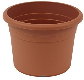 greemotion Pflanzkübel Fiona, UV-Beständiger Blumentopf aus Kunststoff, Pflanzgefäß mit Bodenlöchern, Volumen ca. 35 l, ca. Ø 50 x H 35,5 cm
