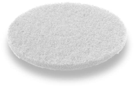 Trevendo 5 Stück 16 Zoll Schleifpad Ø 406 mm, 20 mm stark, für Einscheibenmaschinen (weiß) - ideal zum Endpolieren, Entfernen von überschüssigem Öl, für ein perfektes Finish