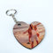 Saphir Design Schlüsselanhänger personalisiert Foto beidseitig MDF/HDF Herz 6,2x5,6cm | personalisierter Schlüsselanhänger mit Bild 2 Motive möglich | Fotogeschenke personalisierte Geschenke mit Foto