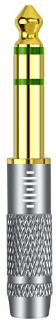 GEEKRIA 6.35mm (1/4'') Stereo Male to 2.5mm Balanced Female Headphones Adapter for 2.5mm Balanced Cable, Gold Plated Aluminum Alloy Conversion Audio Plug