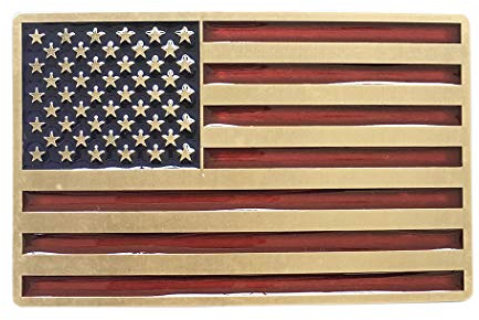 Urban Backwoods US Flag IV Gürtelschnalle für Wechselgürtel Buckle