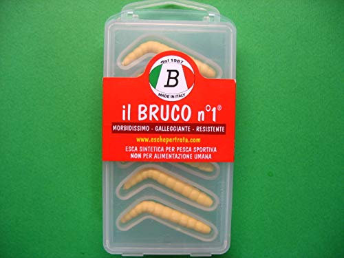 DreamGirl Il Bruco n°1 l'unica Esca Sintetica Morbidissima e Galleggiante (Crema) - 6 Pezzi