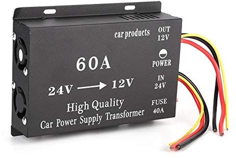 KSTE Spannungswandler, 24V Auf 12V DC Elecric Buck Wandler Adapter, 720W 60A 24V bis 12V DC Strom Elecric Buck Transformator Konverter Adapter