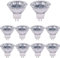 Moscare 10 Pack MR11 Halogen Bulbs, Dimmable Spotlight Bulbs GU4 20W 12V Warm White 2700K 300LM, 35mm Diameter (10 Pack MR11 20W)