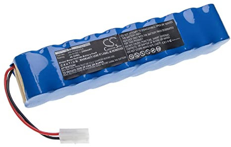 vhbw Replacement Battery compatible with Tefal Air Force Extreme TY8871RO/9A0, TY8875RO/9A0 Vacuum Cleaner Home Cleaner (2000mAh, 24V, NiMH)