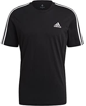 adidas Mens T-Shirt (Short Sleeve) M 3S Sj T, Black/White, GL3732, M EU