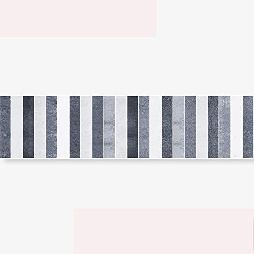Graue vertikale Stangen, Tapetenbordüre, selbstklebend, für Küche, Badezimmer, abnehmbare Wanddekoration, 15 cm x 300 cm