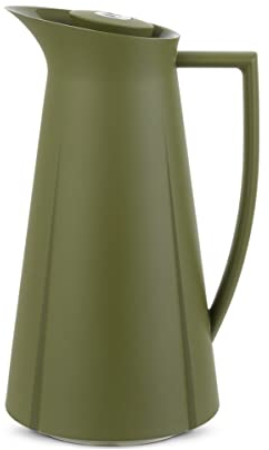 Rosendahl Isolierkanne 1,0 l Grand Cru klassisches Design Tastenfunktion, Olivgrün