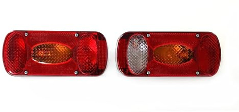 MelTruck 2x Rückleuchte Heckleuchte Bajonett Anhänger 12V 24V E20 LKW PKW Rücklicht