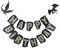 Happy Birthday Banner mit Drachenmotiv – Game of Thrones Geburtstagsbanner – Drachenritter-Dekor für mittelalterliche Themen-Märchen-Fantasie-Partyzubehör