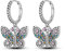 NARMO 925 Sterling Silber Schmetterling Ohrringe für Frauen - Dangle Drop Cubic Zirkonia Schmuck - Hypoallergene Geschenke