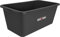 KOTARBAU® Seau à mortier Rectangulaire Noir 60 L