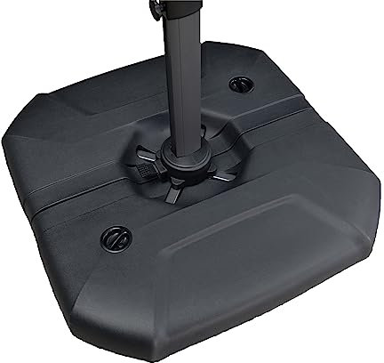 PURPLE LEAF Patio Umbrella Base Water & Sand Filled Weighted Base Outdoor Umbrella Base for Cantilever Offset Patio Umbrella, 90KG