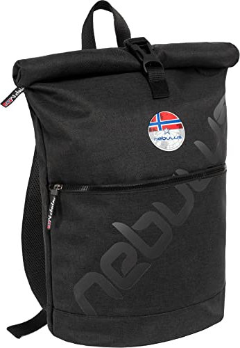 Nebulus Unisex Rucksack COLUMBUS, Laptoprucksack, Reiserucksack, schwarz-schwar - onesize