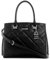 GUESS Factory Ackherman Quilted Satchel, Schwarz