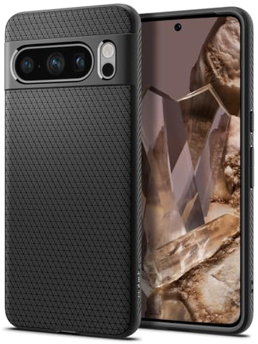 Spigen Liquid Air Hülle Kompatibel mit Google Pixel 8 Pro -Schwarz
