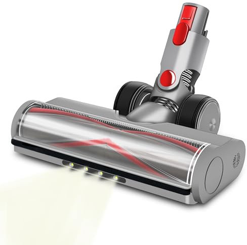 Italdos Spazzola compatibile con Dyson V7 V8 V10 V11 V15 Accessorio per aspirapolvere Bocchetta per Pavimenti con Luci per Angolo Buio, AS-DS-V15SS