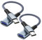 [2 Pack] USB C to USB 3.1 Adapter, [5Gbps Transfer] Type C Male to Female USB 3.1 OTG Cable, for Thunderbolt3, MacBook Pro/Air, iPhone 15/16/16 Pro/16 Pro Max, Samsung and More C-port Device -Grey