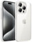 JETech Case for iPhone 15 Pro Max 6.7-Inch, Shockproof Phone Bumper Cover, Solid Color Matte TPU Frame, Anti-Scratch Clear Back (White Titanium)