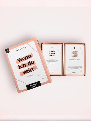 memories2make® Challengekarten für Paare I Kartenspiel für Paare I Mehr Quality Time & Intimität I Spiel für Pärchen, Beziehungen I Geschenkidee Weihnachten, Jahrestag, Geburtstag