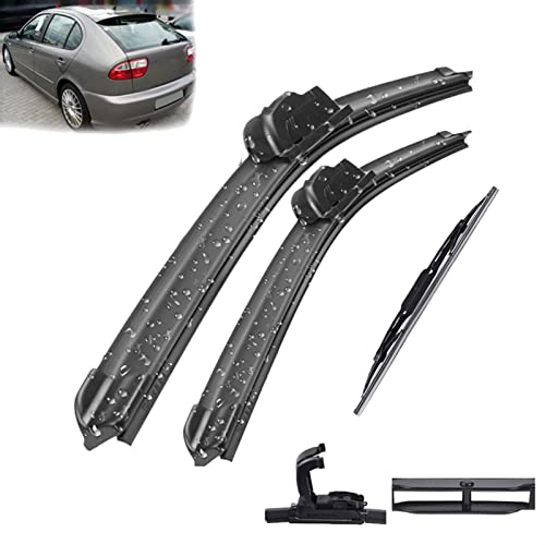 VIDOJI Scheibenwischer Vorne Und Hinten Wischerblätter Set Kit Für Seat Für Leon MK1 2000-2005 Windschutzscheibe Windschutzscheibe Fenster 21+19+16