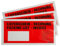 PAKOMAT Lieferscheintaschen DIN DL lang selbstklebend Dokumententaschen Begleitpapiertaschen rot-schwarz bedruckt LieferscheinRechnung (50)