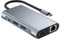 Station d'accueil USB C à Double HDMI, Adaptateur Multiport de Type C avec Double HDMI (4K@30Hz), 1080P VGA, RJ45, 100W PD, USB3.0, 2 USB2.0, Hub 8 en 1 pour Dell HP MacBook Laptop (8 en 1 2HDMI+VGA)