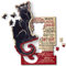 Trefl - Holzpuzzle: Die Schwarze Katze, Théophile Alexandre Steinlen - 200 Puzzleteile Künstlerisches Puzzle Wooden Puzzle, Bekannte Künstler, für Erwachsene und Kinder ab 9 Jahren