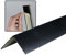 Dalsys 150cm Profilé d'angle autocollant en PVC 30mm x 30mm noir, protection élevée
