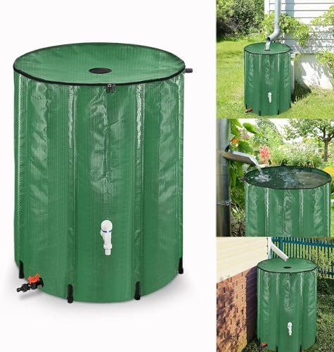 ACXIN Depósito de Agua de Lluvia Plegable para Riego de Jardín - PVC, Capacidad 500 Litros, Resistente a la Intemperie, Fácil de Usar