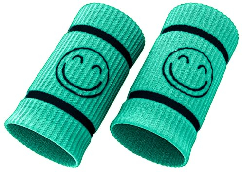 HappyTraining Crossfit-Handgelenkbandagen, Schweißbänder, Kompressionswristbands, Stoffbandagen für Crossfit, Gym, Paddel, Tennis, Laufen, verbessert Griffigkeit und Komfort (Türkis)