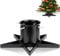 Pied de Sapin de Noel: Support Pied Sapin de Noël avec réserve d'eau, Pied de Sapin avec roulettes Metal pour Arbres jusqu'à 2 m de Tronc 3 à 12 cm - Christmas Tree Stand Star Noir