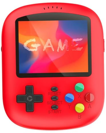 Console di gioco portatile retrò, mini console per videogiochi, giocatori di giochi portatili portatili retrò portatili giocatori di giochi classici con 620 giochi integrati un giocatore rosso