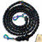Ben&Bruno Hundeleine | 100% Handgefertigt aus Paracord | Robust, Sicher & Langlebig | Verstellbar | 1,8m Länge für Spaziergänge/Laufen/Training | Für Kleine, Mittelgroße & Große Hunde | Schwarz
