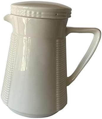 CRILSTYLEO Jarra De Cerámica Para Agua Fría Jarra De Bebida Con Tapa Jarra De Leche Con Tapa Florero De Jarra Hervidor De Agua Jarra Con Jarra Para Servir Té Jarra De Agua Antigua