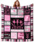 Tanzdecke, Tanzgeschenke für Mädchen 8–12, Tanzaufführungsgeschenke für Mädchen, Teenager, Kinder, Tanzsachen, Ballett, Überwurf, Decke, Geschenke für Tänzer, Lehrer, Ballerina, 152,4 x 127,7 cm