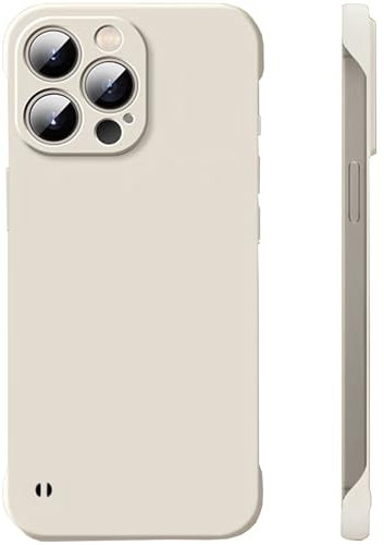 FAOMSEBS Senza Bordo Cover per iPhone 15 Pro Max (Sensazione di Metallo Nudo) [Ultra Sottile Come Senza Custodia] Custodia Antishock Cover iPhone 15 Pro Max Case con Rapida Dissipazione del Calore 6,7