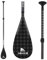 Abahub Remo Paddle Surf Carbono Pala Sup Paddle con Bolsa Pala Remo Extensible 170-218cm Hoja de Plástico con Impresión de Ondas para Tabla de Sup Canoa de Surf