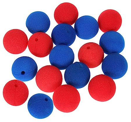 Vaguelly 20 Stück Clown-nasen-Requisite Make -up -Schwamm Sortiert Clowns Clownnase Dem Clown Die Nase Anstecken Überspringen Schaum Zubehör Lustig Schwammnase Hupen Rot