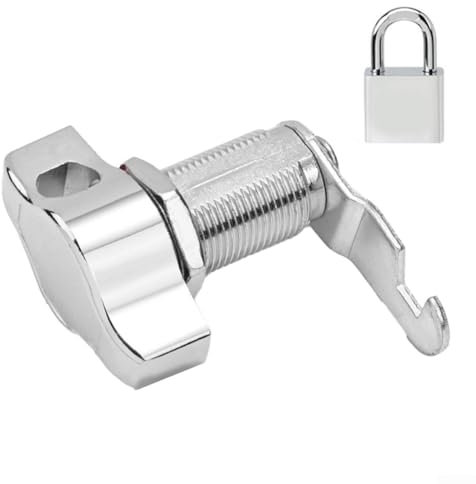 Verrou de porte d'armoire en alliage de zinc sans clé, système de sécurité pour meubles, tiroirs, armoires de rangement, boîte aux lettres, armoire électronique avec cadenas (30 mm)