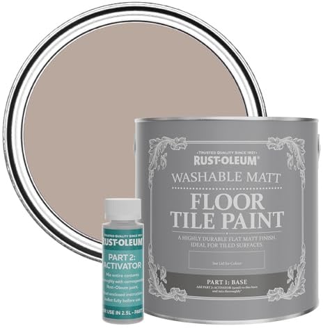 Rust-Oleum Washable Matt Floor Tile Paint - Oatfield 2.5L