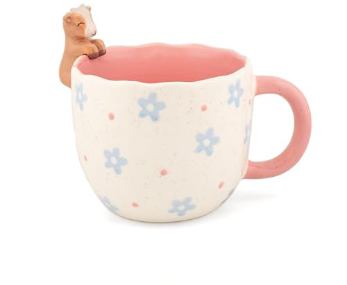 Sass & Belle Peeking Goat Mug - Novelty Tea and Coffee Cup Gift for Her or Him – Cute Ceramic Mug for Mum, Fun Morning Drinks Cup for Work or Home Collectable for Animal Lovers
