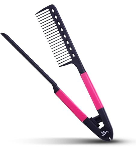 HerStyler Hair Straightening Comb for Flat Iron - Easy Styling & Parting