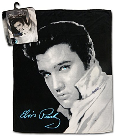 Midsouth Products Elvis Überwurfdecke Schwarz & Weiß Foto