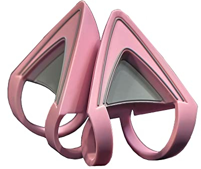 Razer Kitty Ears für Kraken Headsets: Kompatibel mit Kraken 2019, Kraken TE Headsets - Verstellbare Strraps - Wasserfeste Konstruktion - Quartz Pink
