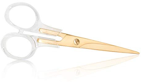 SIRMEDAL Acryl Gold Scissors for Office Home School Art Craft (6.5”)